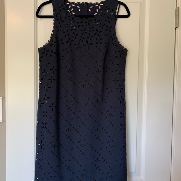 J. Crew Navy Sleeveless Dress - Picture 1 of 4